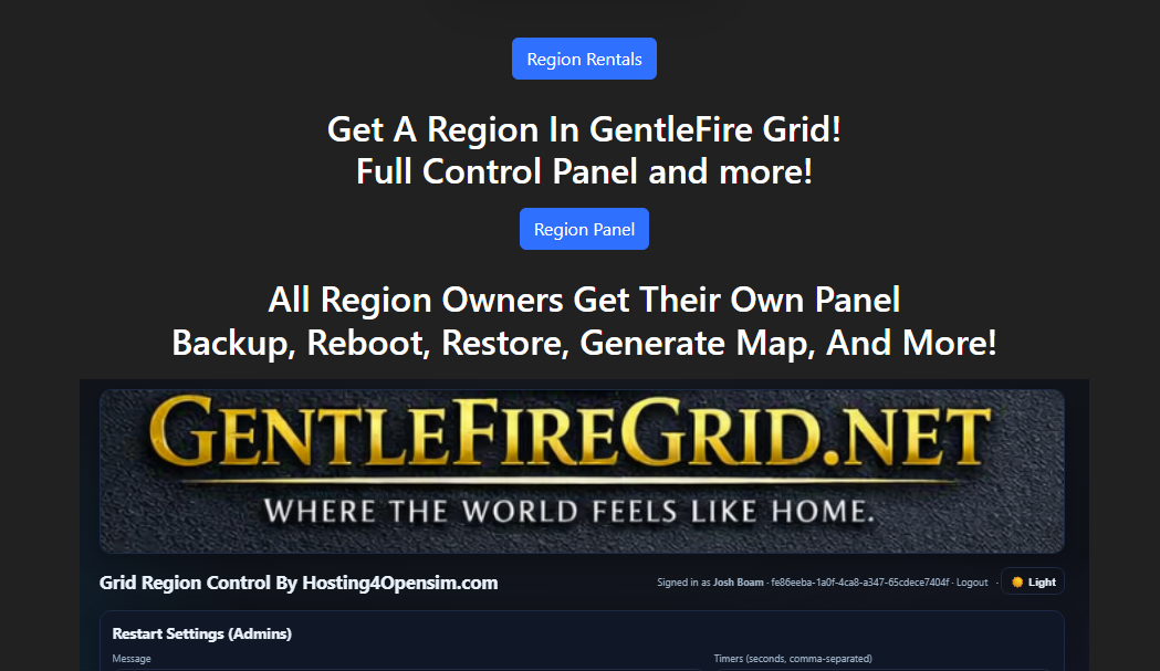 Gentle Fire Grid