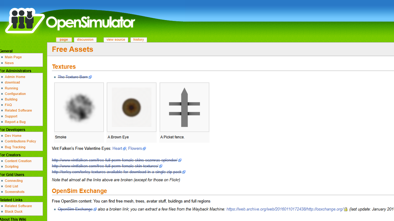 Opensimulator – Assets