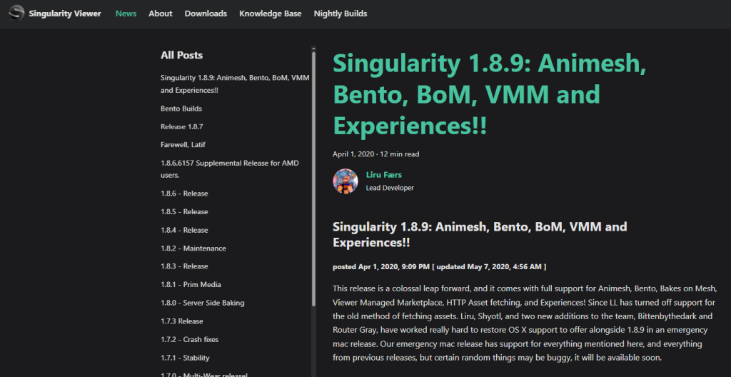 Singularity Viewer